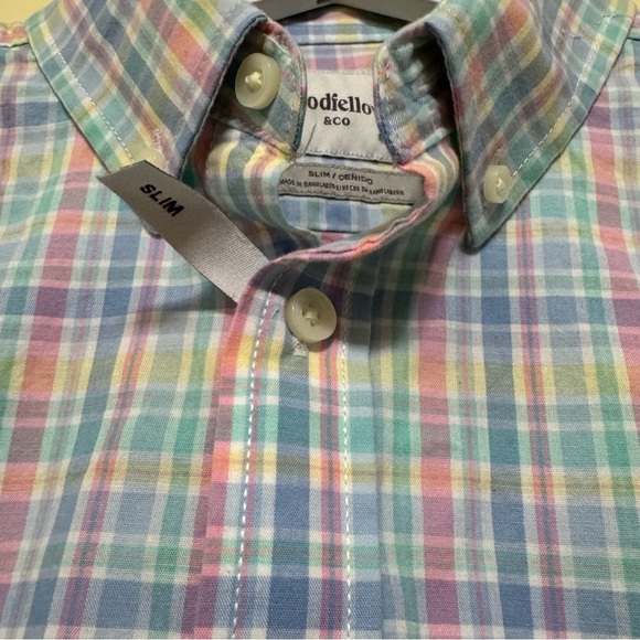 Goodfellow & Co Pastel Blue Multi Slim Northrop Casual Button Down Shirt Size S - Picture 7 of 7